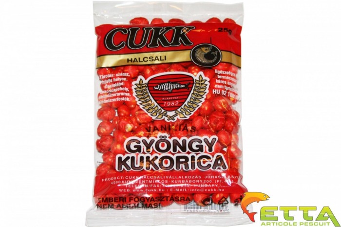 Cukk - Porumb expandat - Vanilie (rosu)