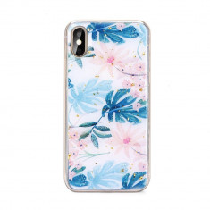 Carcasa Forcell Marble Huawei P Smart (2019) Palm Leaves foto