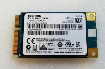 Toshiba THNSNJ128GMCU - 128GB 6Gb/S MSATA MLC Solid State SSD mSATA foto