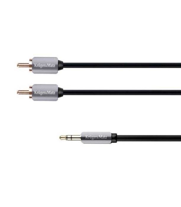 Cablu Jack audio 3.5 mm la 2x RCA 3m STEREO Profesional Kruger&amp;Matz