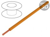 Cablu Cu 0,14mm2 PVC Portocaliu 100m