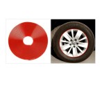 Protectie Jante Auto ROSU, Banda Dublu Adeziva, 8m, Universal, Decor Janta, Diametru Max 22 Inch