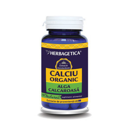 Calciu Organic, 30cps, Herbagetica foto