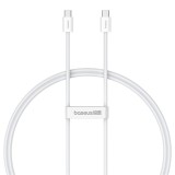Baseus - Data Cable (P10365200211-00) - Type-C to Type-C, 30W, 1m - Moon White