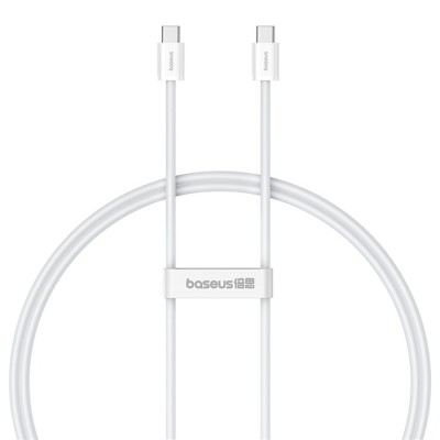 Baseus - Data Cable (P10365200211-00) - Type-C to Type-C, 30W, 1m - Moon White foto