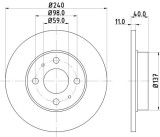 Disc frana VOLVO V50 (MW) (2004 - 2016) KRIEGER 0950004284