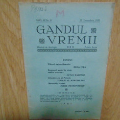 REVISTA GANDUL VREMII NR:10 DECEMBRIE 1935