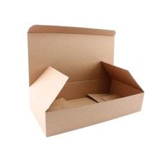 Set 50 Cutii cu Autoformare, 340x145x335 mm, Carton Natur foto