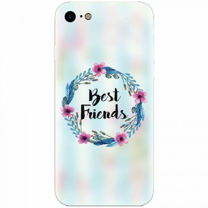 Husa silicon pentru Apple Iphone 7, Best Friends 001