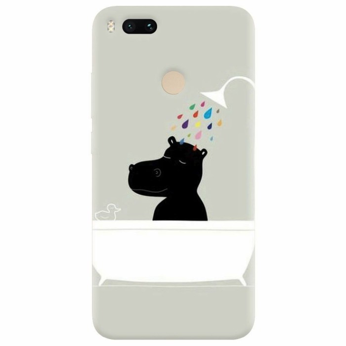 Husa silicon pentru Xiaomi Mi A1, Hippo Bath