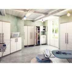 Keter Dulap inalt Excellence, bej ?i gri taupe, 65 x 45 x 182 cm foto