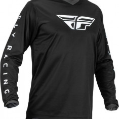 Tricou Off-Road Fly Racing F-16, Negru/Alb, Large