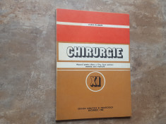 CHIRURGIE - Manual clasa a XI-a - Ioan Roman, 1983 foto