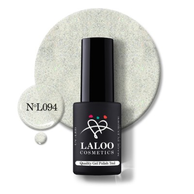 094 Silver Holo Glitter | Laloo gel polish 7ml foto