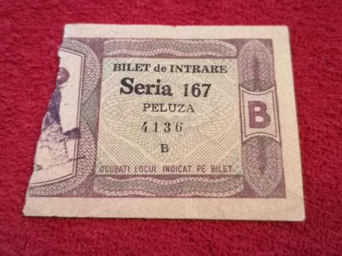 Bilet (vechi-anii`70) meci