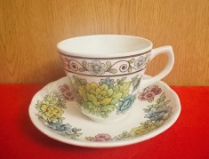 CEASCA SI FARFURIE DIN PORTELAN ENGLEZESC- MARCAJ GRINDLEY- "SANDRINGHAM"