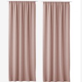 Set 2 Draperii Lola cu rejansa Jemidi, 140 x 250 cm, Roz, Poliester, 55308.10.02