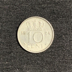 Moneda 10 cenți 1964 Olanda