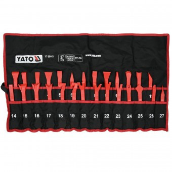 Kit pentru demontare tapiterie Yato YT-08443, 27 piese, in husa transport foto