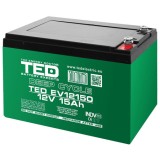 ACUMULATOR VEHICULE ELECTRICE DEEP CYCLE 12V 15AH TED EuroGoods Quality, Ted Electric