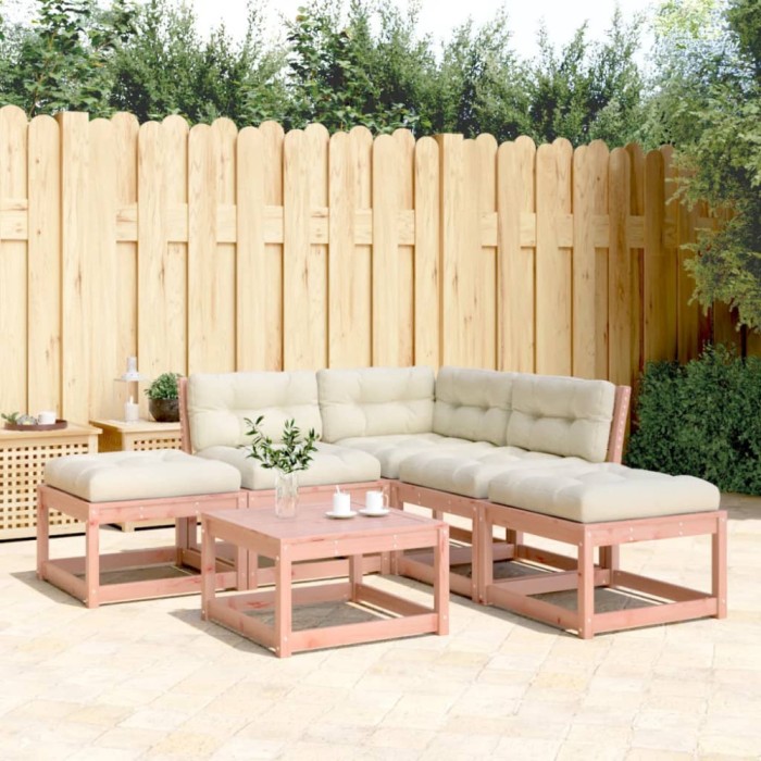 vidaXL Set mobilier de grădină cu perne, 5 piese, lemn masiv douglas 3216963
