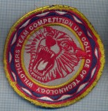 AX 1192 EMBLEMA WILD TIGERS TEAM COMPETITION U.S. COLLEGE TECHNO-PT COLECTIONARI