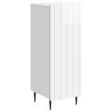 vidaXL Bufet Alb foarte lucios 34,5 x 33 x 92 cm Lemn prelucrat 894369