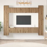 vidaXL Set comodă TV 10 pcs stejar artizanal 30.5 x 30 x 90 cm