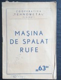 Prospect masina de spalat rufe 63 Tehnometal Ploiesti