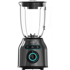 Blender Cecotec Power Black Titanium 2200MAX Smooth, 2200 W, Zdrobire gheata, Bol sticla 1.75L
