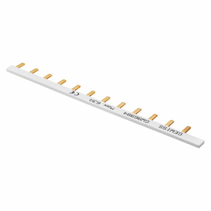 Bareta de alimentare 1P busbar pin 12M 63A Gewiss GW96984