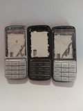 Carcasa Completa Nokia C3-01 Neagra Argintie Accesorii Montaj