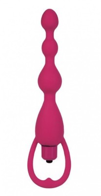 Vibrator Leso Anal Beads Pink foto