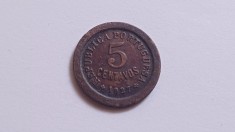Portugalia-5 Centavos 1927 foto
