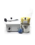 Cumpara ieftin Decantor Ceara Epilat Profesional 1kg Total Pro Beauty + 1kg Ceara Cadou! Incalzitor Ceara, Termostat Reglabil, Sita Inox