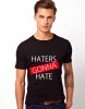 Tricou barbati negru Haters Gonna Hate 1 - S, THEICONIC
