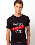 Tricou barbati negru Haters Gonna Hate 1 - S, THEICONIC