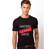 Tricou barbati negru Haters Gonna Hate 1 - S