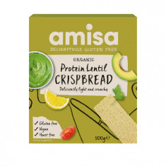 Crispbread (painici) proteice cu linte fara gluten eco 100g Amisa