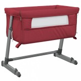 Cumpara ieftin Pat pentru copii cu saltea, rosu, panza textil