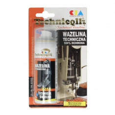 Vaselina 50ml. culoare: incolor. aderenta moderata. impermeabil. rezistant la intemperii. pt conservare. aplicatie: Balamalele. Terminale pentru bater