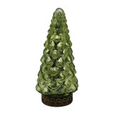 Brad Craciun sticla aurie cu led 8x16 cm