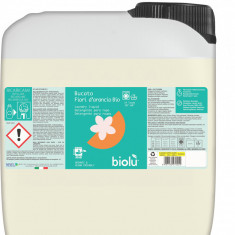 Detergent ecologic lichid pentru rufe albe si colorate portocale 5L Biolu