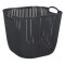 Coș Depozitare Plastic, Model Lanț, Cu M&acirc;nere, Culoare Gri, Capacitate 38L