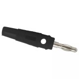 Mufa Banana 4mm Tata Cauciucata Neagra Cablu Audio Boxe Difuzoare Diametru 3mm