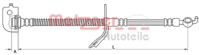 Conducta / cablu frana KIA PRO CEED (ED) (2008 - 2013) METZGER 4110736 foto