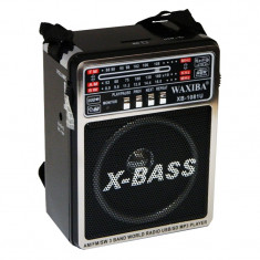 Radio MP3 portabil Waxiba XB-1081U, 3 benzi, Negru foto