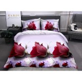 Cumpara ieftin Lenjerie de Pat Bumbac Satinat 3D cu 4 Piese- SIPRB-567
