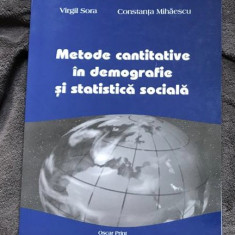 Metode cantitative in demografie / V. Sora C. Mihaescu