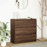 VidaXL Bufetă Stejar maro 80x35x76 cm Lemn prelucrat